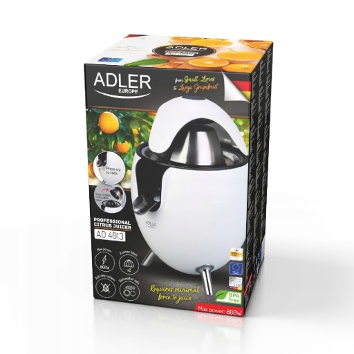 ЭЛЕКТРИЧЕСКАЯ СОКОМАШИНА 800ВТ ADLER AD4013