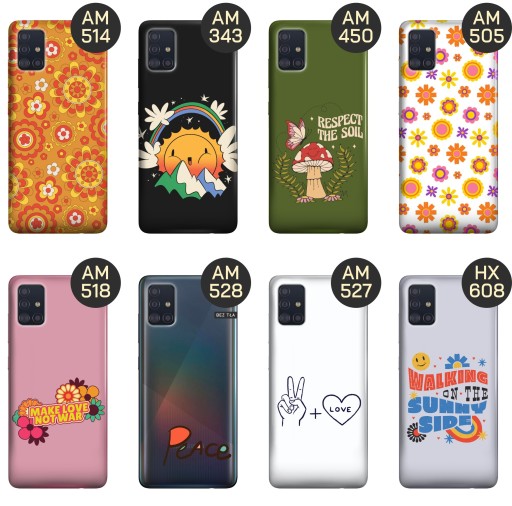 ETUI DO SAMSUNG GALAXY A51 5G WZORY HIPPIE PEACE HIPPISI OBUDOWA POKROWIEC