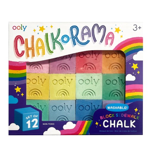 Ooly: Мел тротуарный Chalk-O-Rama 12 шт.