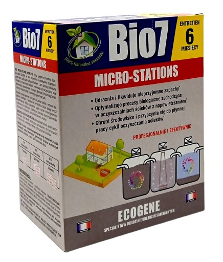 BIO7 ENTRETIEN МИКРОСТАЦИИ 480 Г. КИСЛОРОД BIO 7 ДЛЯ УСТАНОВОК БИООЧИСТКИ