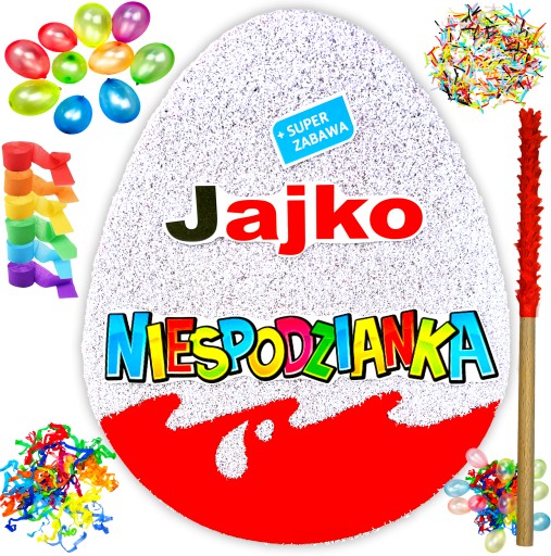 ПИНАТА ЯЙЦО-СЮРПРИЗ ПОДАРОК ​​+ подарки XXL