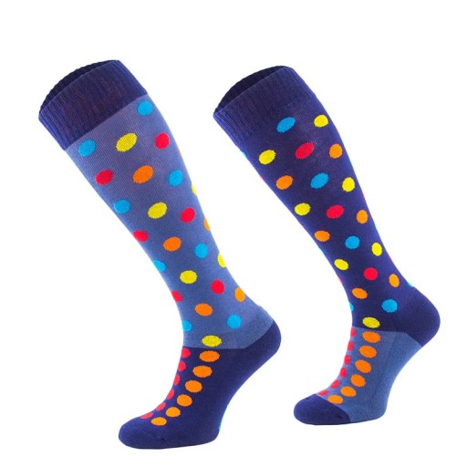 Skarpetki jeździeckie MONDO-CALZA Big Dotties