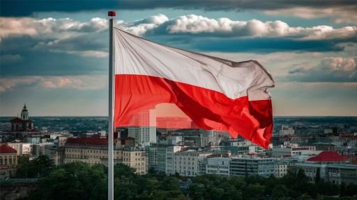 Флаг Польши Национальные цвета Польши 120x75см STRONG POLISH ПРОИЗВОДИТЕЛЬ