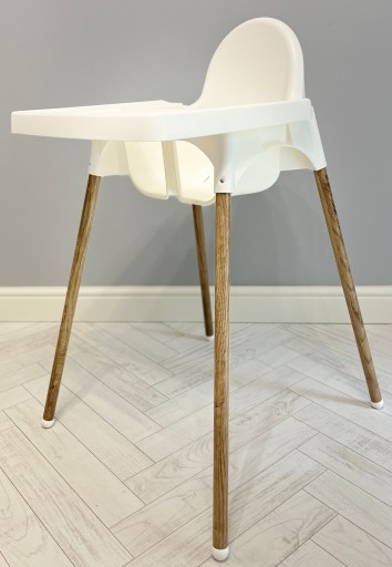 Стульчик IKEA ANTILOP дуб Сонома + ПОДНОС
