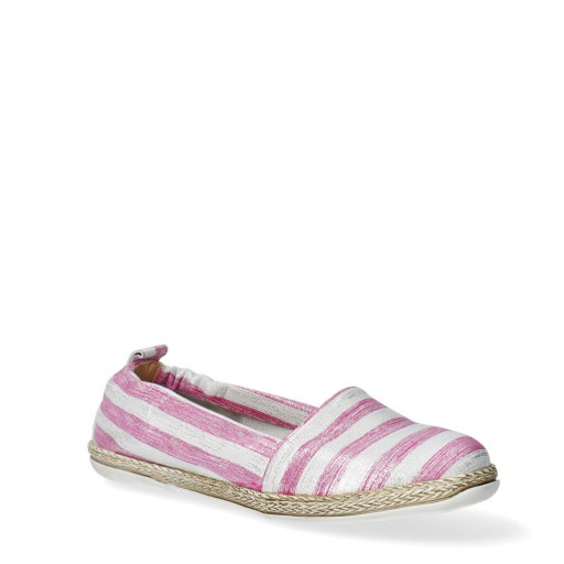 Arturo Vicci Espadryle różowo srebrne 38