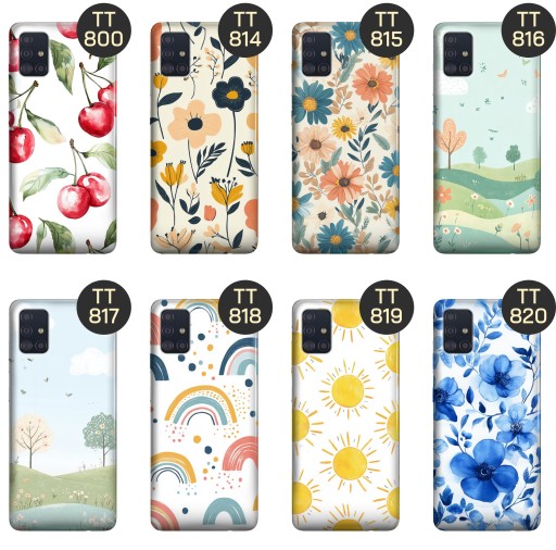 ETUI DO SAMSUNG GALAXY A51 5G WZORY WIOSNA KWIATY ROŚLINY OBUDOWA POKROWIEC