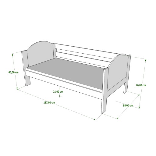 WRÓBEL-F3 Кровать детская 180x90 с рисунком
