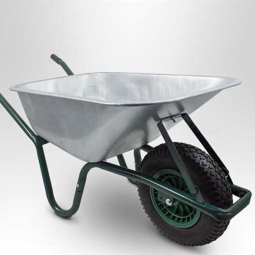 Taczka Ogrodowa Budowlana 250kg Stalowa Wzmocniona Spawana Ergonomiczna 100