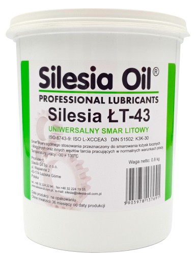 Смазка литиевая Silesia Oil LT-43 800 мл