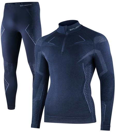 Горное мужское шерстяное термобелье для альпинизма Brubeck Merino Men -L