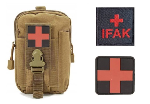 ВОЕННАЯ ТАКТИЧЕСКАЯ СУМКА АПТЕЧКА ПЕРВОЙ ПОМОЩИ IFAK BW