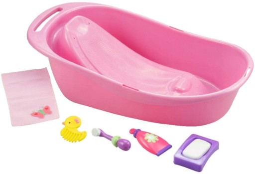Wanienka dla lalki bobas oraz akcesoria - JC Toys 81400