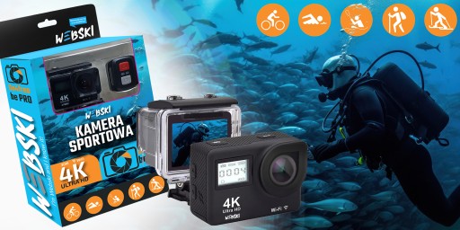 КАМЕРА 4K UHD КАМЕРА + ДИСТАНЦИОННЫЙ АВТОСПУСК ДЛЯ ВЕЛОСИПЕДА В ШЛЕМЕ ДЛЯ ВОДЫ В БАССЕЙНЕ