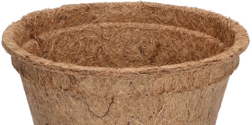 ЦВЕТОЧНЫЙ ГОРШОК КОКОСОВЫЙ ВСТАВКА ИЗ НАТУРАЛЬНОГО ВОЛОКНА 12X19,5 СМ