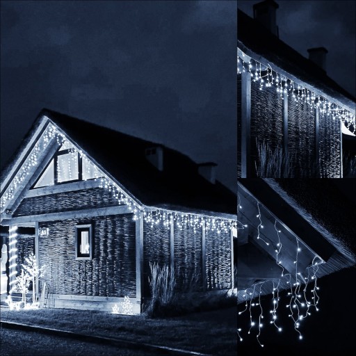 ЗАНАВЕС 500LED ВНЕШНИЕ ФОНАРИ + БЕЛАЯ ВСПЫШКА