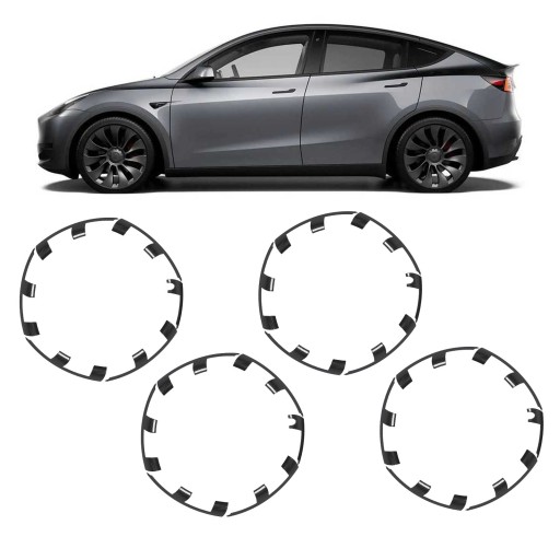 24X ЗАЩИТА КОЛЕСНОГО ОБОДА НАШИВКА КОЛЕСНОГО КОЛПАКА ДЛЯ МОДЕЛИ TESLA Y PERFORMAN