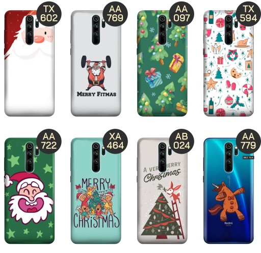ETUI DO XIAOMI REDMI NOTE 8 PRO WZORY ŚWIĄTECZNE CHRISTMASS ŚWIĘTA OBUDOWA