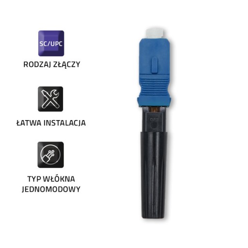 Быстроразъемный оптоволоконный разъем Qoltec SC/UPC 0,9