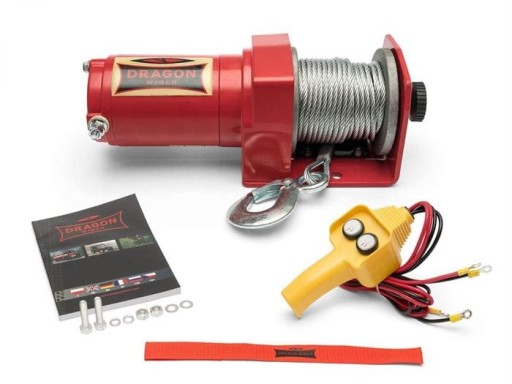 ~1T DRAGON WINCH ЭЛЕКТРИЧЕСКАЯ КАБЕЛЬНАЯ ЛЕБЕДКА 12 В для плуга Quad 2000