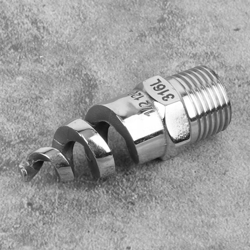 Спиральная насадка SPJT 316L Наружная резьба из стали.
