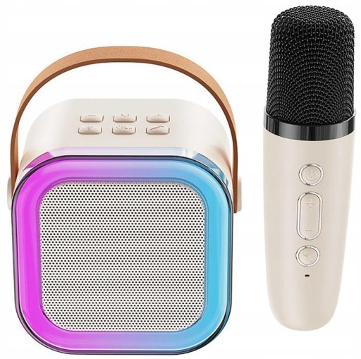 БЕСПРОВОДНОЙ НАБОР ДЛЯ КАРАОКЕ С BLUETOOTH МИКРОФОНОМ И ДИНАМИКОМ ДЛЯ ДЕТЕЙ