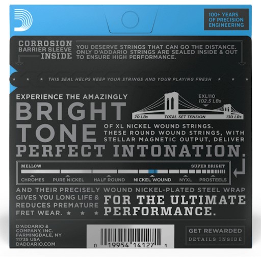 STRUNY D'ADDARIO EXL110 10-46 DO ELEKTRYKA +KOSTKI