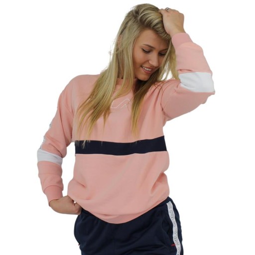 Толстовка Fila Женская 683282B054 JACKI TAPED CREW SWEAT Розовый XS