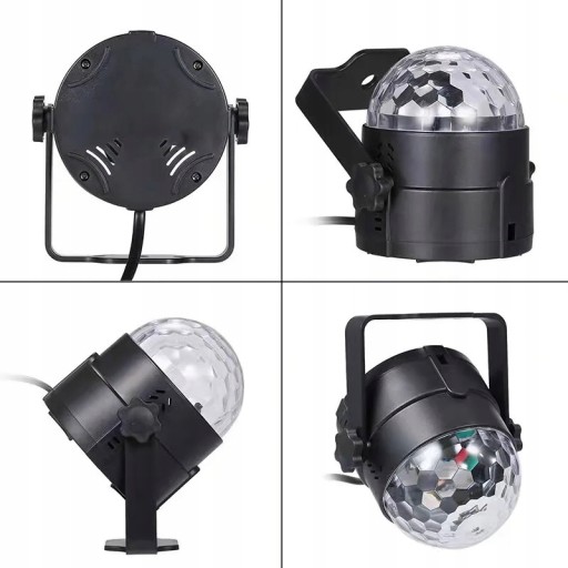СВЕТОДИОДНЫЙ ПРОЕКТОР DISCO BALL RGB ДЛЯ ВЕЧЕРИНКИ ЛАЗЕР + ПУЛЬТ ДИСТАНЦИОННОГО УПРАВЛЕНИЯ