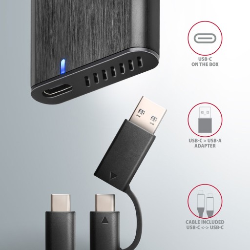 Корпус SSD USB-C 3.2 Gen 2 — M2 NVMe/SATA