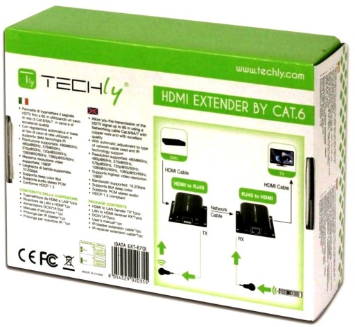 HDMI Extender Full HD 1080p до 60 м по ИК-витой паре