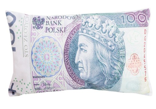 ПОДУШКА БАНКНОТА 100 ЗЛОТЫХ СТА ЗЛОТЫХ