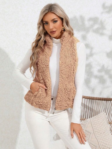 ЖИЛЕТ TEDDY BEAR С ВОРОТНИКОМ-СТОЙКОЙ ХАКИ NOLESS XS 34