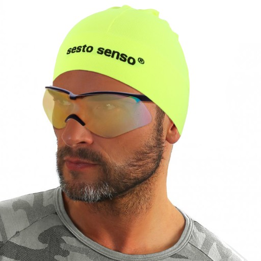 Термоактивная шапка для бега Sesto Senso ЖЕЛТАЯ