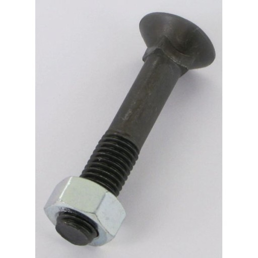 Śruba płużna 4-kątna M12x70 mm kl. 12.9 z nakrętką