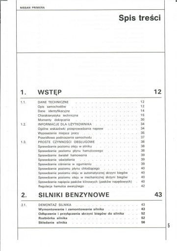 NISSAN PRIMERA P10 1.6 БЕНЗИНОВЫЙ 70 кВт БЕЗ КАТАЛИТИЧЕСКОГО КАРБЮРАТОРА 21 Л 304-05