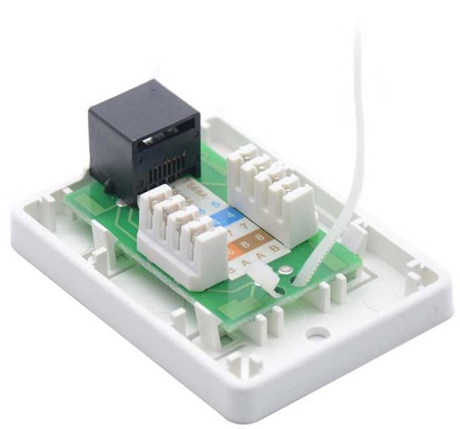 СЕТЕВАЯ РОЗЕТКА RJ45 RJ-45 8P8C CAT5E ИНТЕРНЕТ
