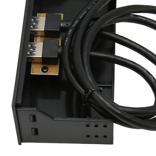 5,25-дюймовая передняя панель, 2 порта USB, оптический привод, USB 3.0–19 на передней панели
