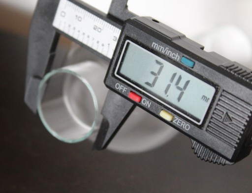 Klosz kominek cylinder szkło do lampy naftowej sygnowany śr. 31mm BELGICA