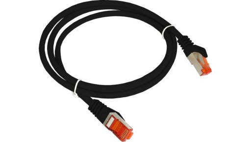 Патч-корд F/UTP кат.6 ПВХ 1,0м черный KKS6CZA1.0