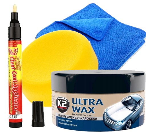 K2 ULTRA WAX АВТОМОБИЛЬНЫЙ ТВЕРДЫЙ ВОСК КАРНАУБА + РУЧКА ДЛЯ УДАЛЕНИЯ АВТОМОБИЛЬНЫХ ЦАРАПИН
