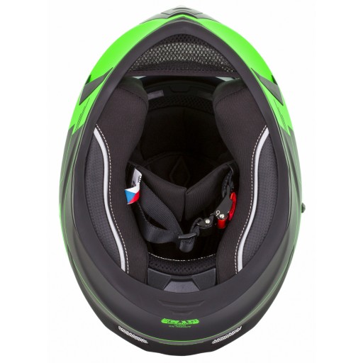 МОТОЦИКЛЬНЫЙ ШЛЕМ CASSIDA 3.0 ROX + ЧЕРНОЕ ВЕТРОВОЕ СТЕКЛО M