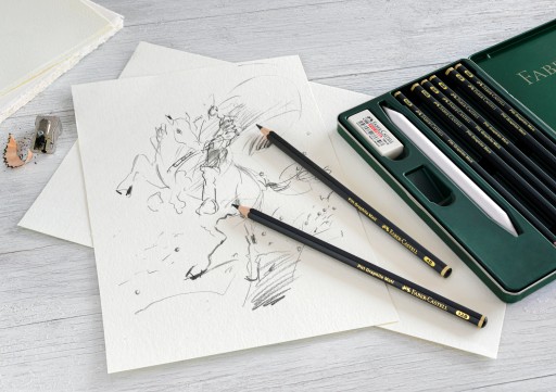 Карандаш для эскизов FABER-CASTELL Pitt Matt 12B