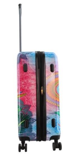 Средний дорожный чемодан, цветной - SAXOLINE BUTTERFLY Nature 1432H0.60.10