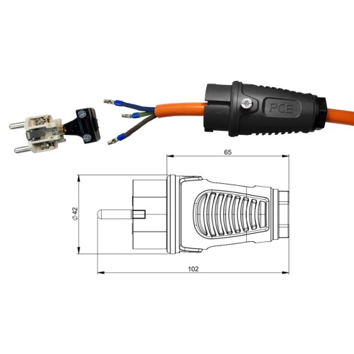 PRZEDŁUŻACZ BĘBEN METAL 4gniazda H07BQ-F 3x2,5 PUR WYTRZYMAŁY 30M