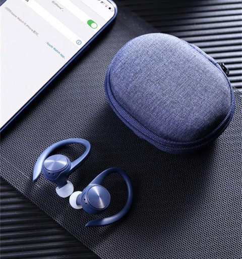 СПОРТИВНЫЕ БЕСПРОВОДНЫЕ НАУШНИКИ BLUETOOTH-ВКЛАДЫШИ POWERBANK TWS LEMON
