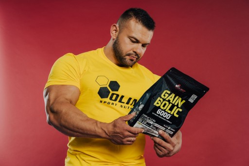 OLIMP GAIN BOLIC 6000 1KG MOCNY GAINER BUDOWA MASY MIĘŚNIOWEJ 1000g