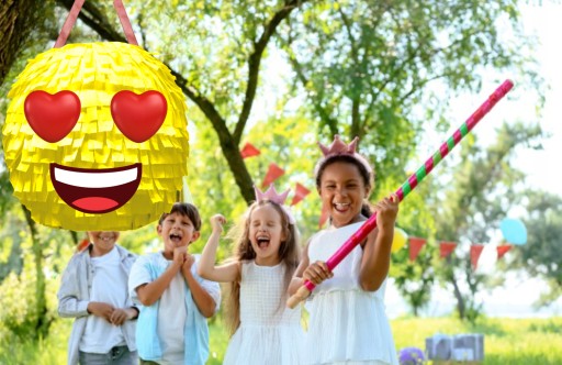 PINIATA Emotka Serce 90 CM Solidna