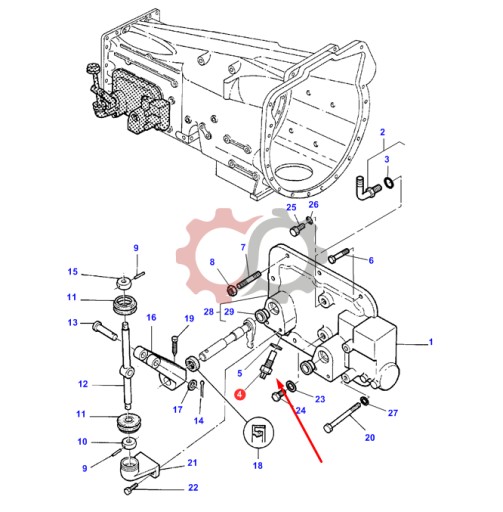 Czujnik żółw zając Massey Ferguson 3792196M1