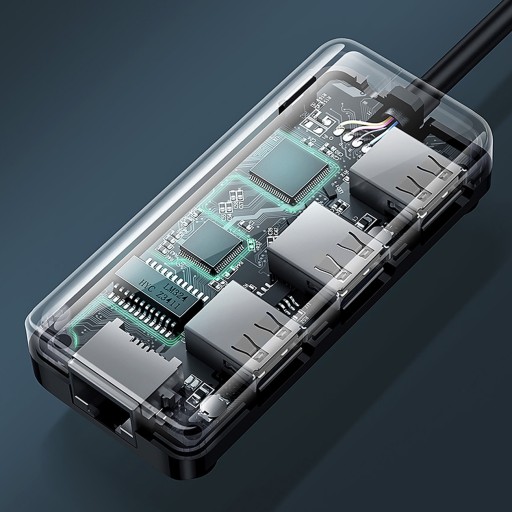 СЕТЕВОЙ АДАПТЕР UGREEN ETHERNET-ХАБ USB — RJ45 10/100 Мбит/с / 3 порта USB 2.0