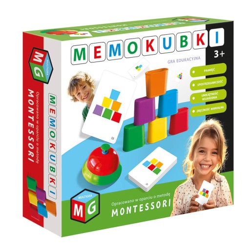 Монтессори развивающая игра MEMOCUBKI 3+ Мультиигра
